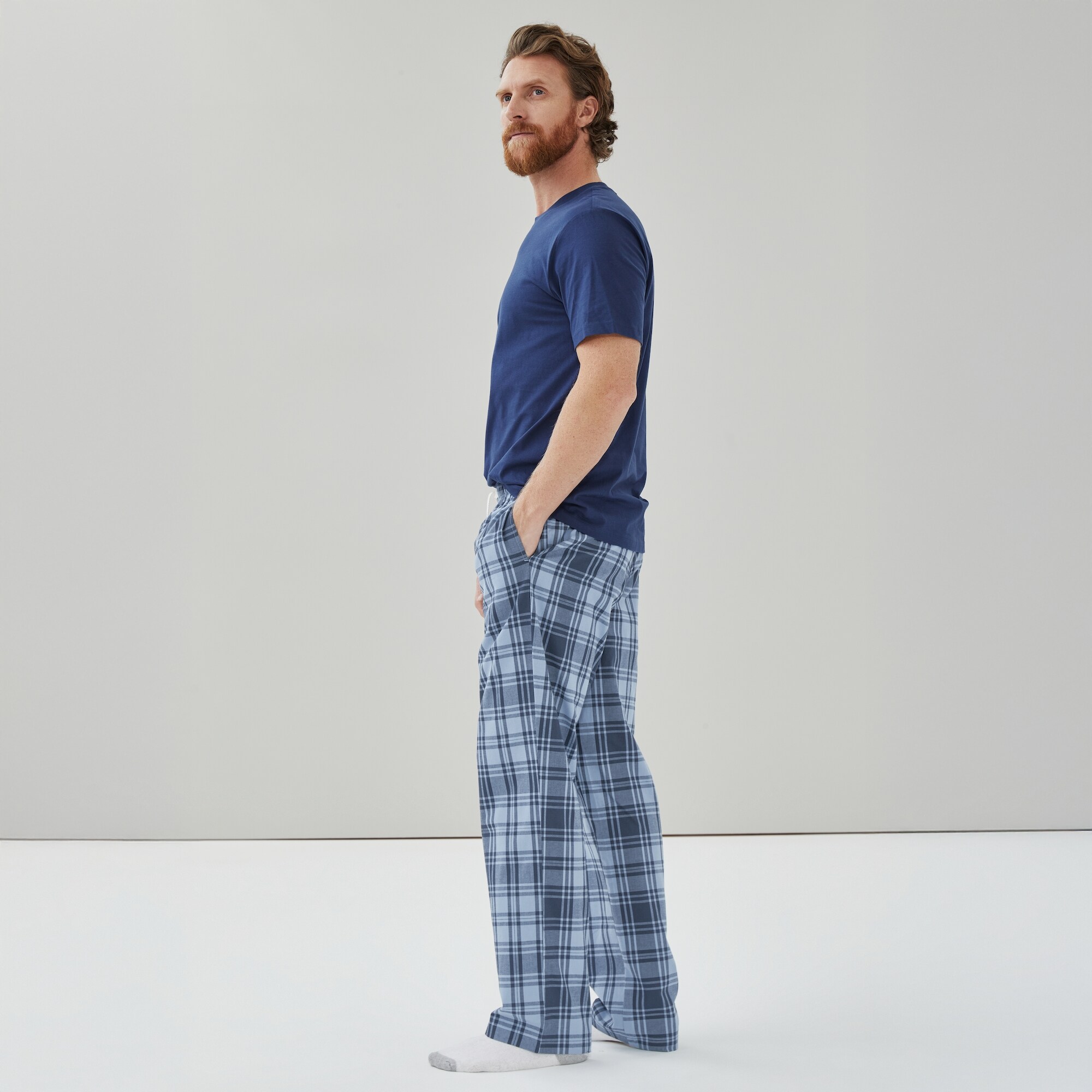 Pantalon de nuit à carreaux pour hommes
