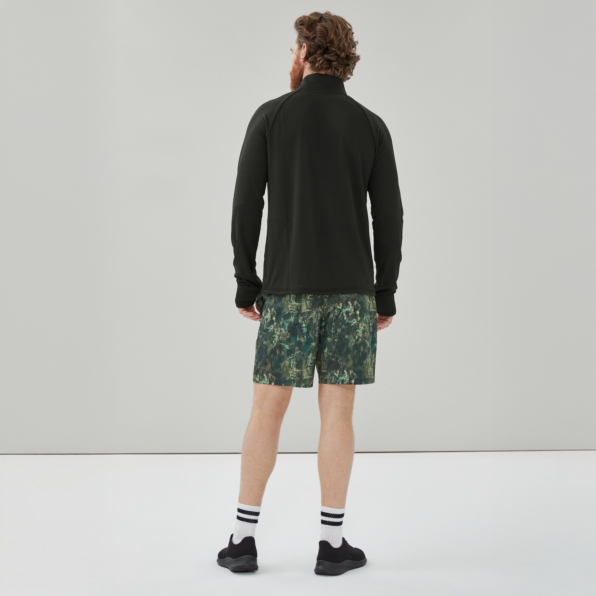 Chandail sport fermeture éclair un quart, hommes