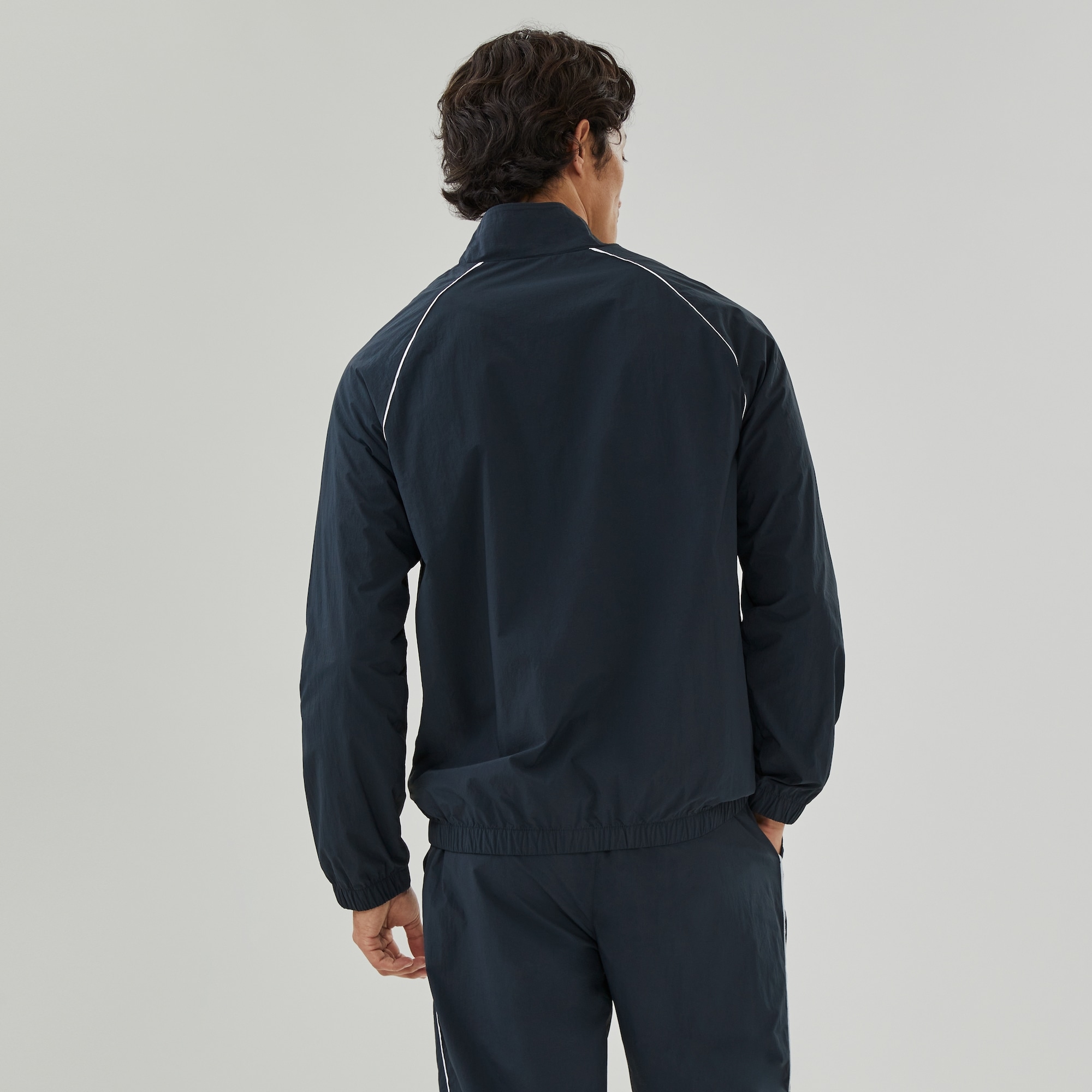 Men's Active Full-Zip Track Jacket in Dark Navy from Joe Fresh