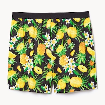 Men's Printed Boxer - Black