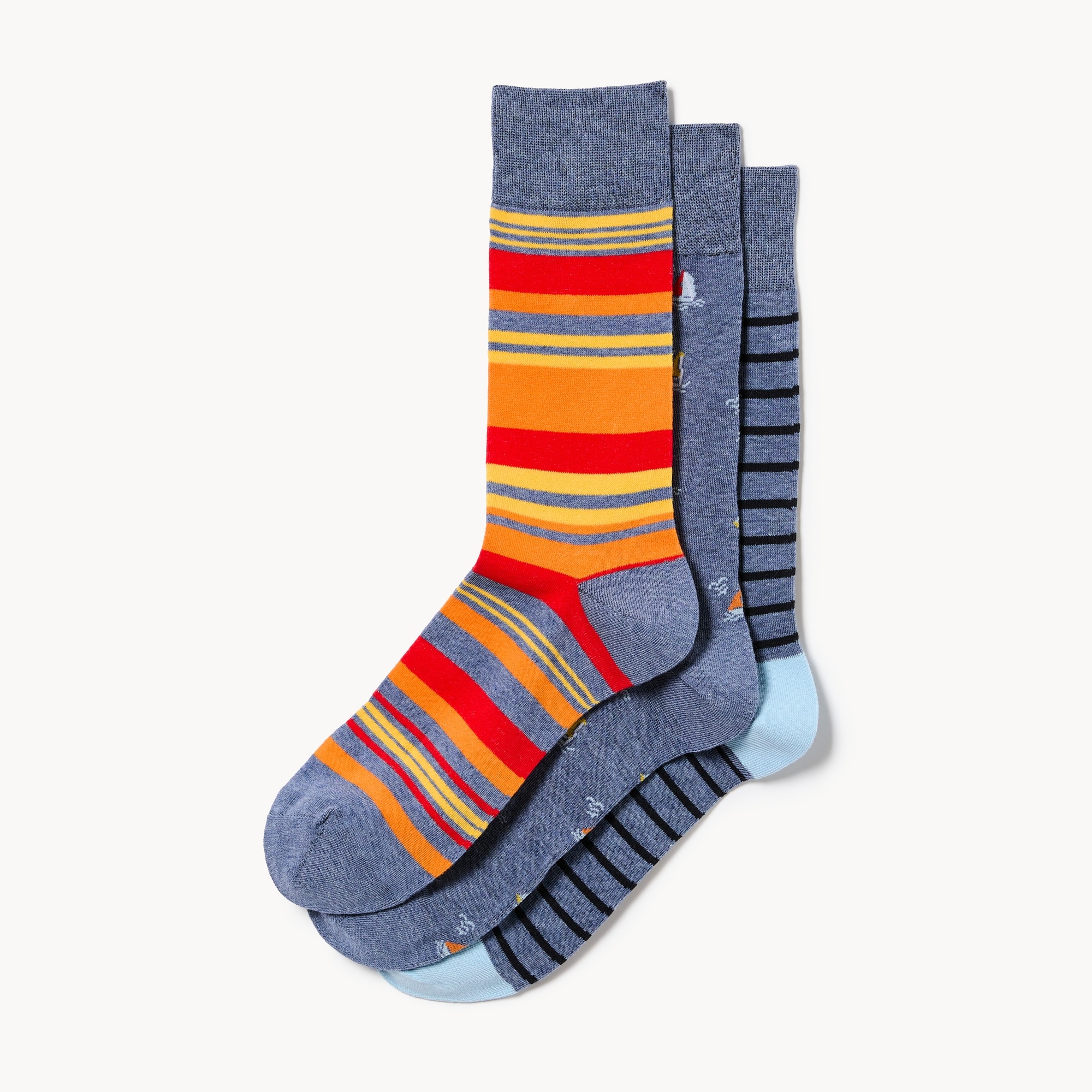 Ens. de 3 paires de chaussettes tube pour hommes