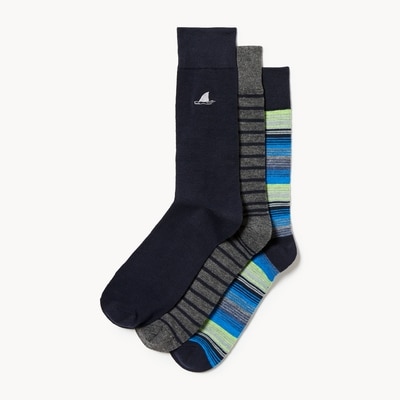 Men's 3-Pack Crew Socks - Dark Navy