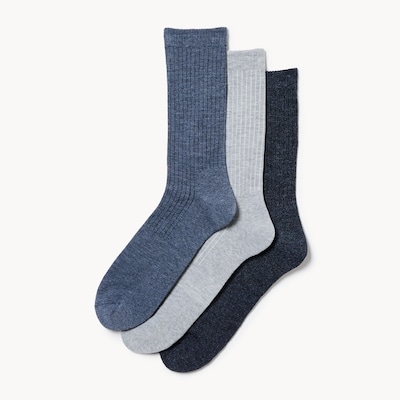 Joe Fresh Ens. de 3 paires de chaussettes tube pour hommes 1 ea, 12,00 $/1ch