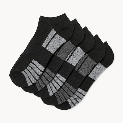 Joe Fresh Ens. de 5 paires de chaussettes basses pour hommes 1 ea, 12,00 $/1ch