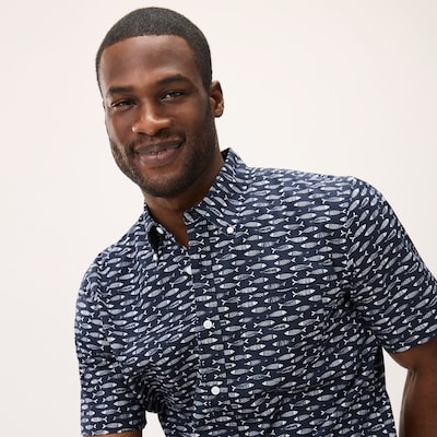 Joe Fresh Men's Printed Button-Down Shirt 1 ea, $35.00/1ea