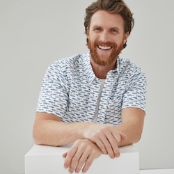 Joe Fresh Men's Printed Button-Down Shirt 1 ea, $35.00/1ea