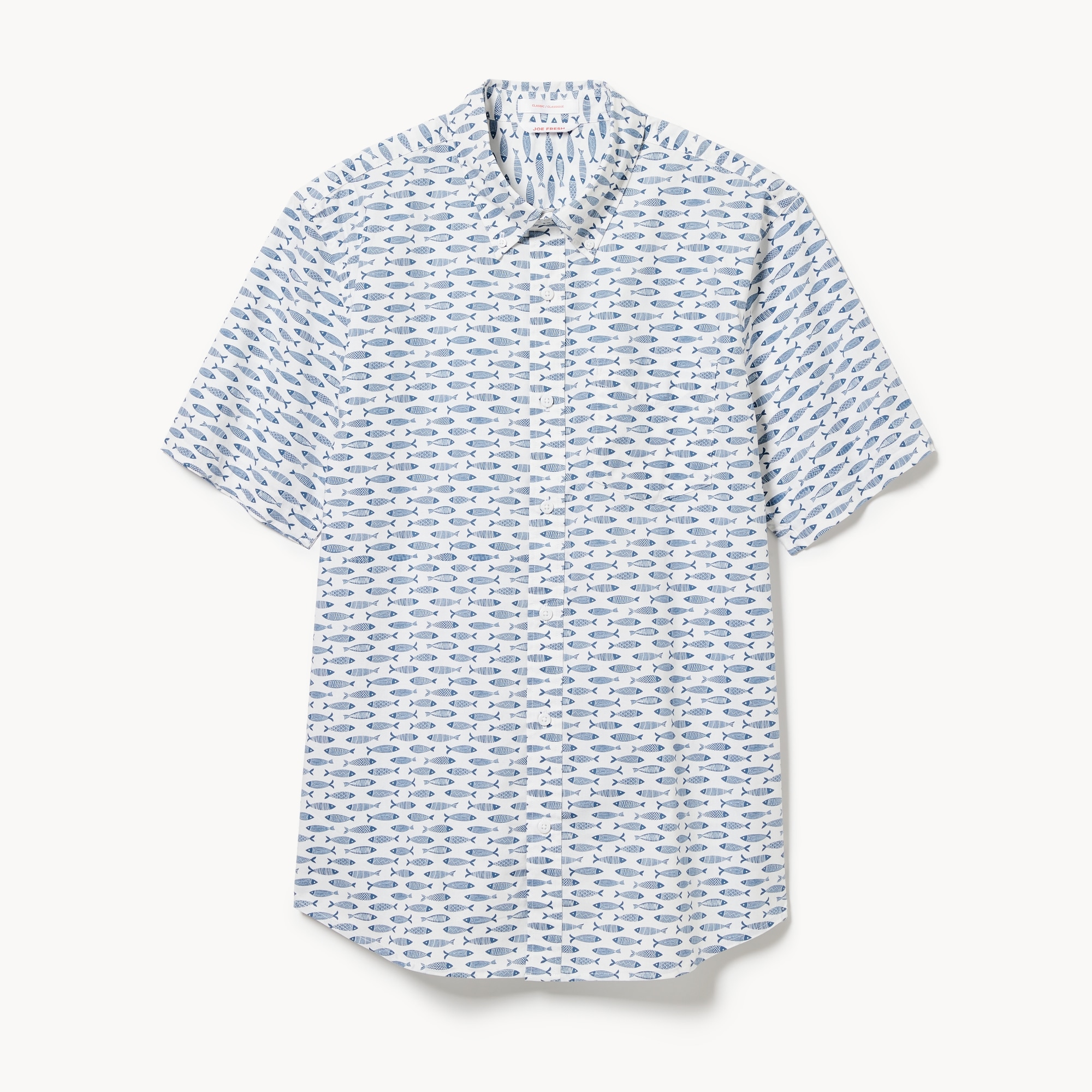 Men's Printed Button-Down Shirt