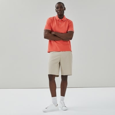 Men's Essential Pique Polo - Dusty Coral