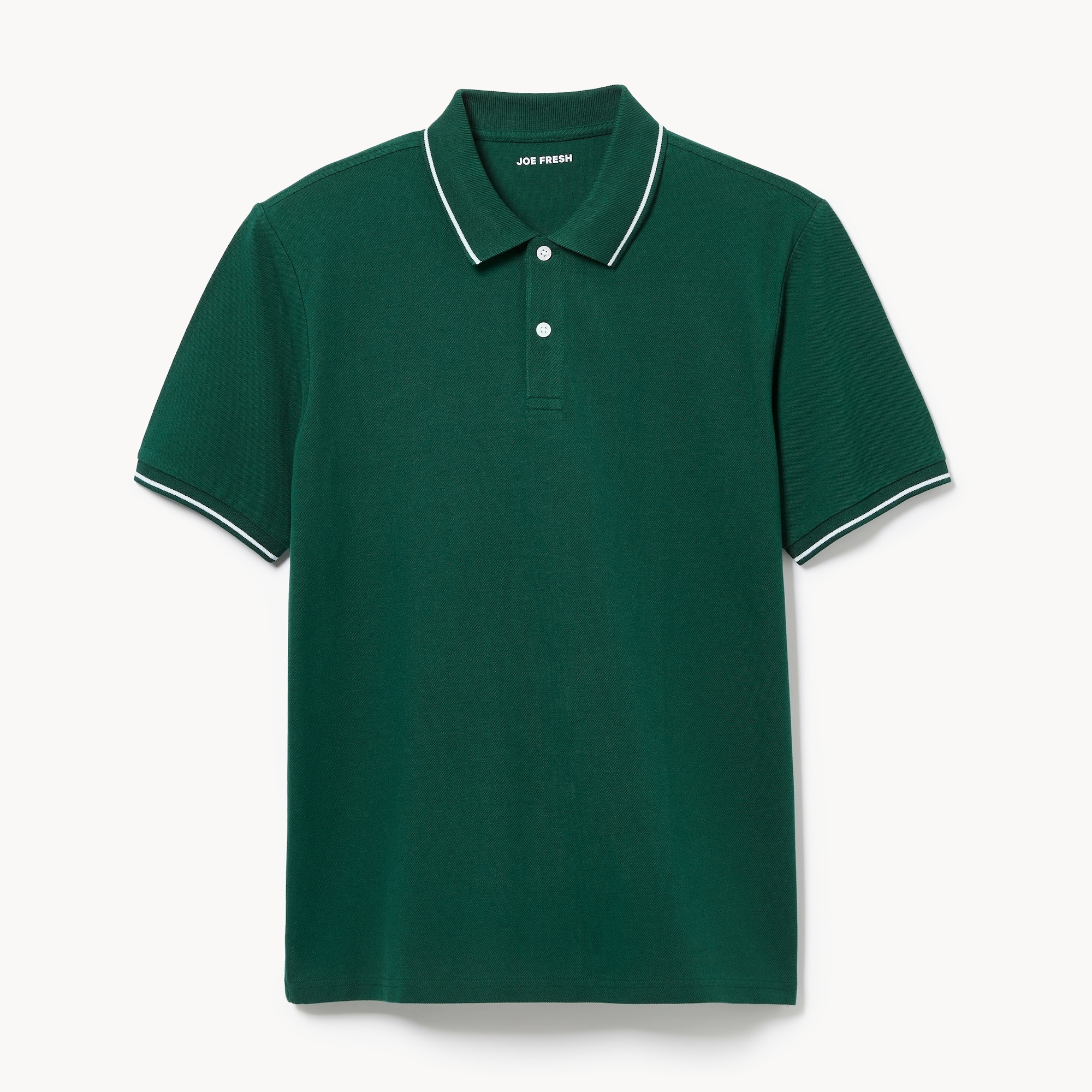 Men's Essential Pique Polo in Dark Teal from Joe Fresh