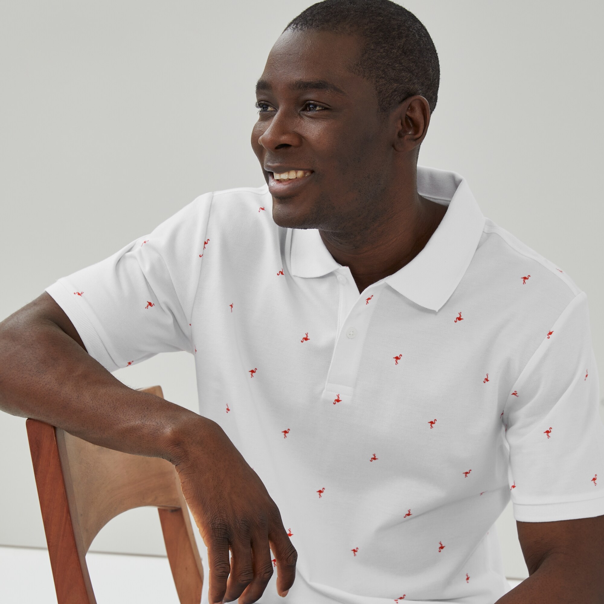 Polo piqué essentiel imprimé pour hommes