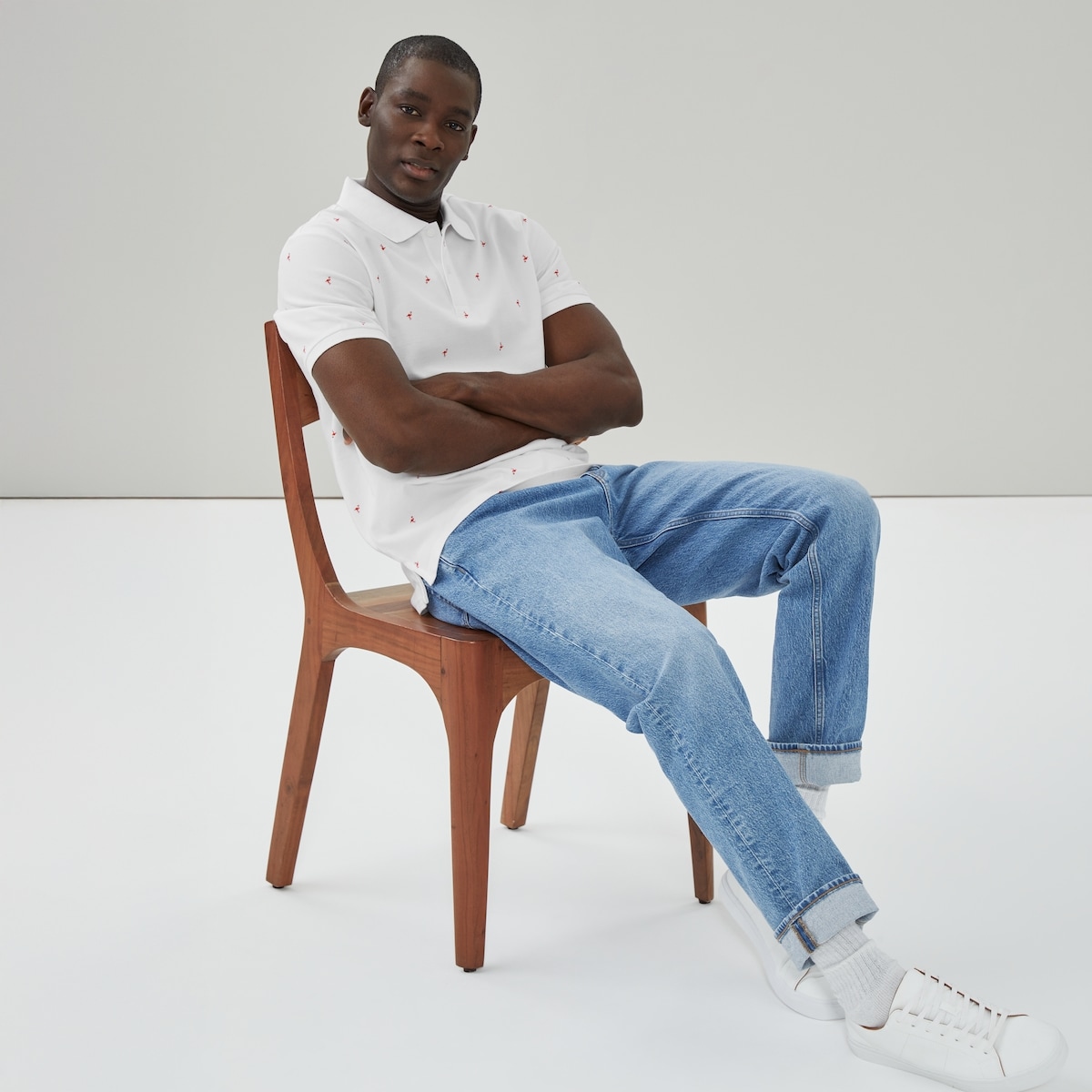 Polo piqu essentiel imprim pour hommes