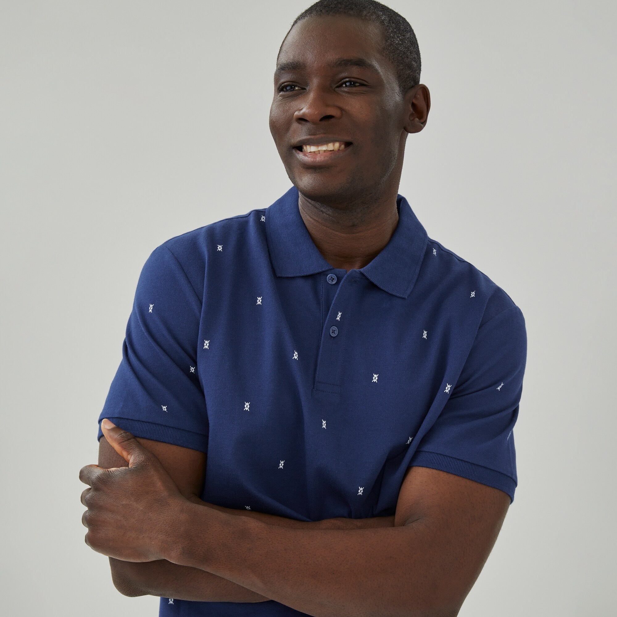 Men's Printed Essential Pique Polo