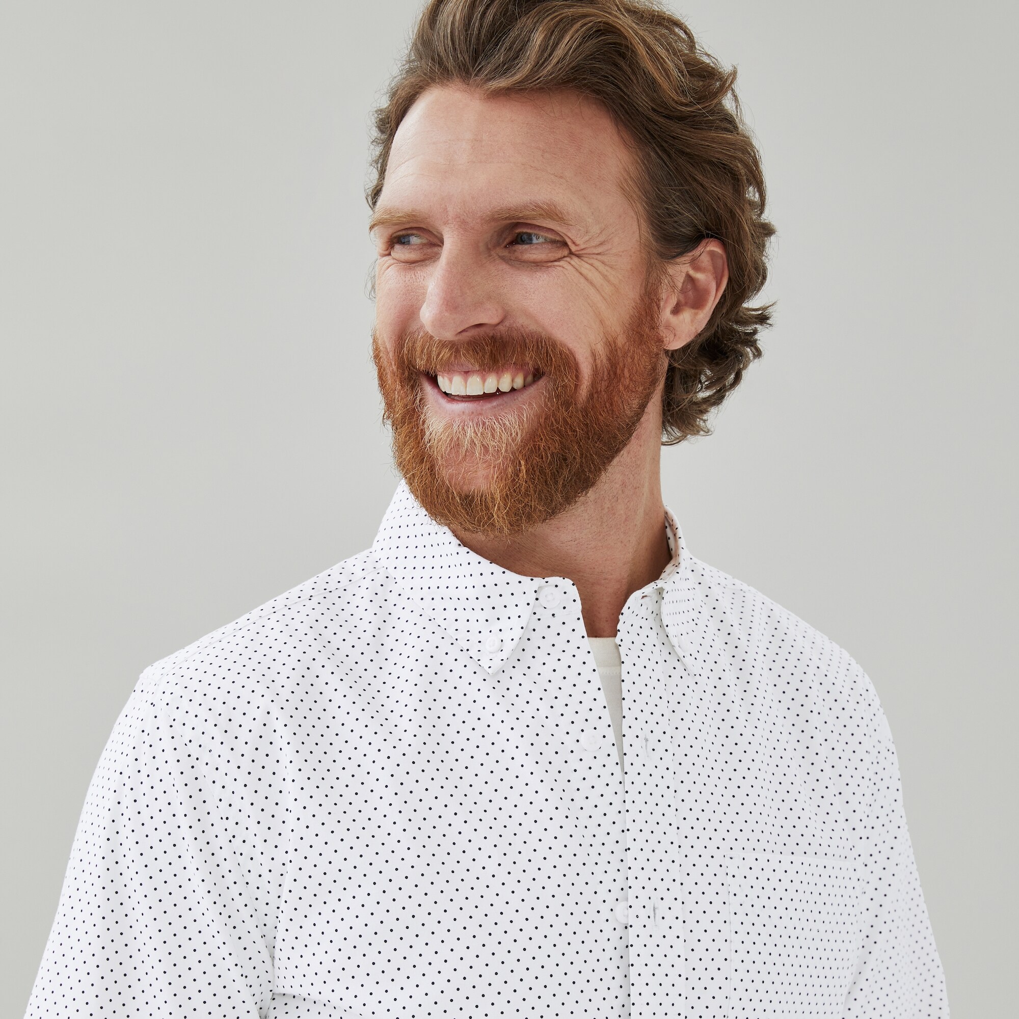 Chemise souple boutonnée imprimée pour hommes