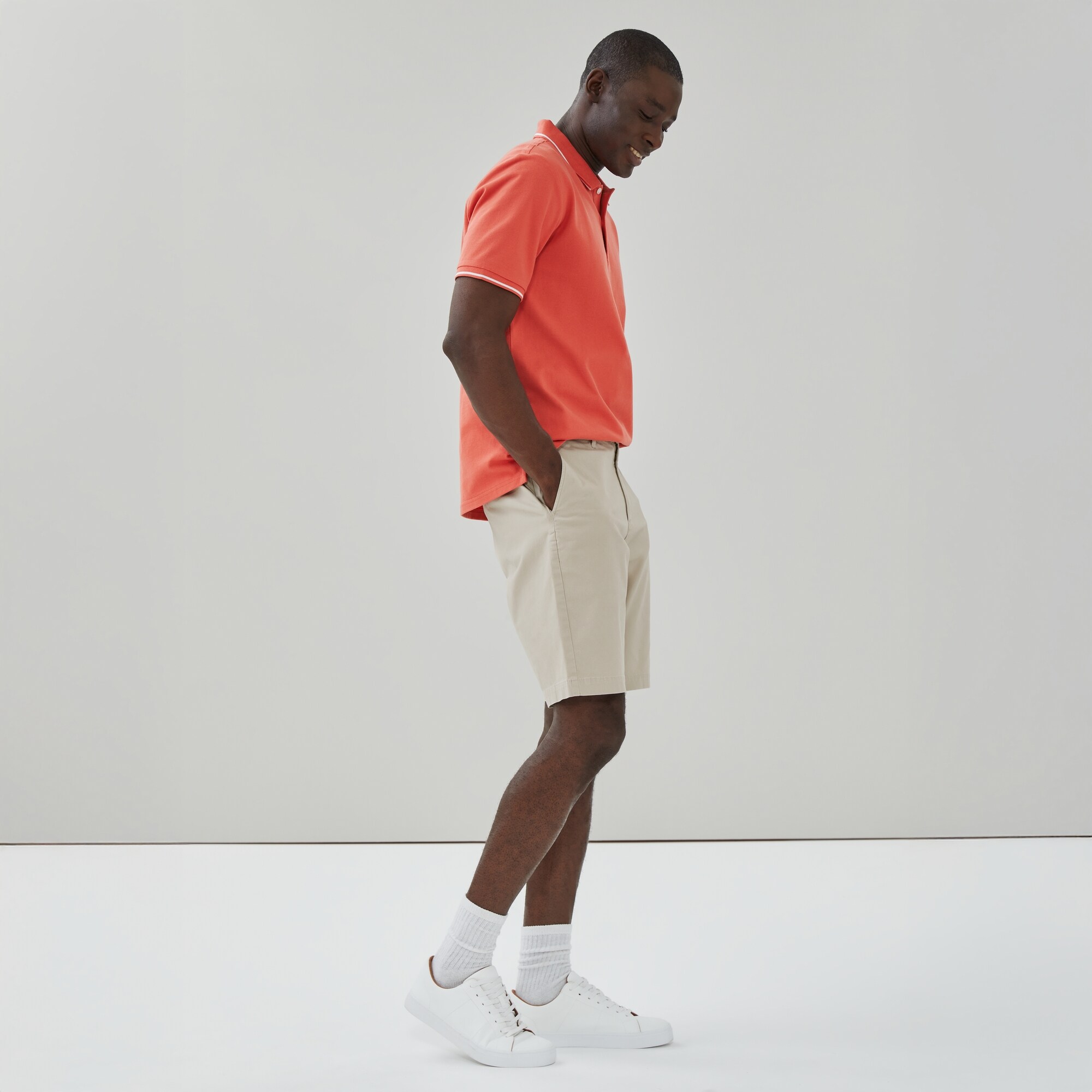 Short souple en coutil pour hommes