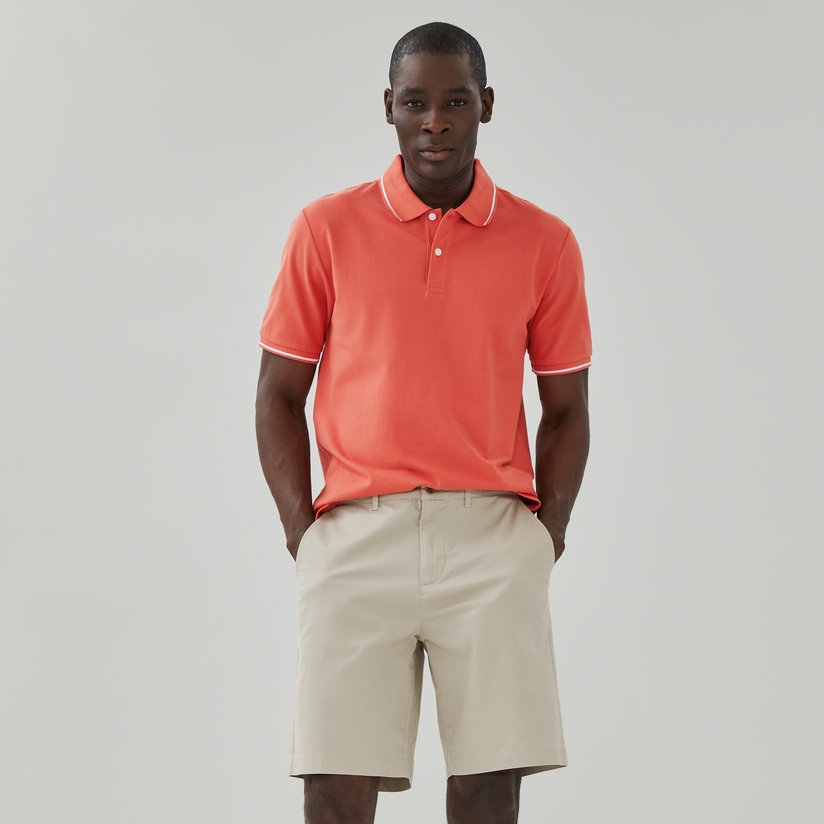 Men's Flex Chino Short - Pebble