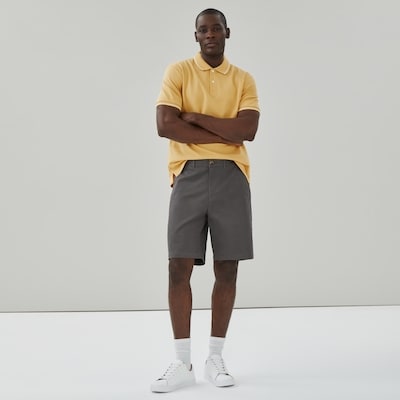 Short souple en coutil pour hommes - CENDRE GRISE