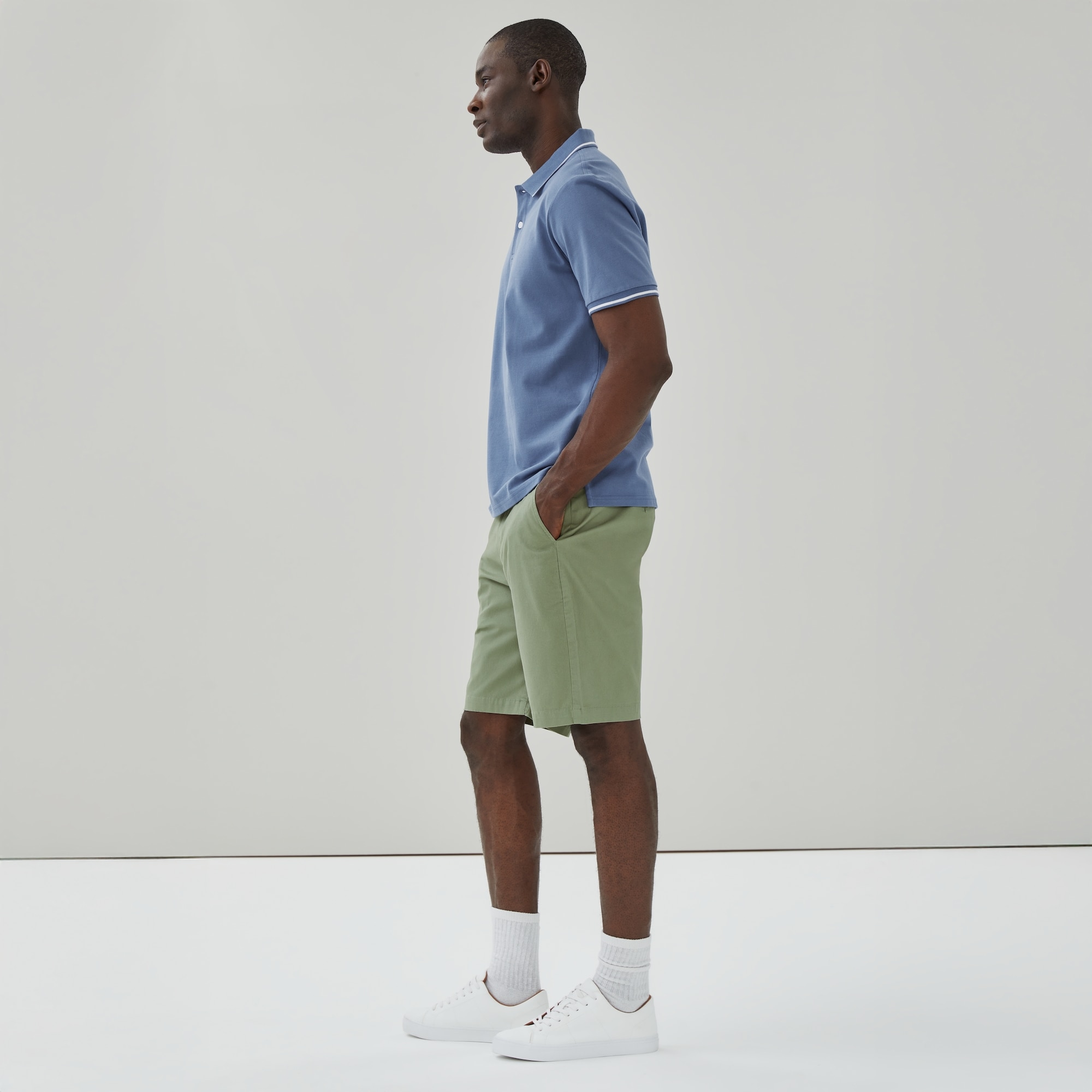 Short souple en coutil pour hommes