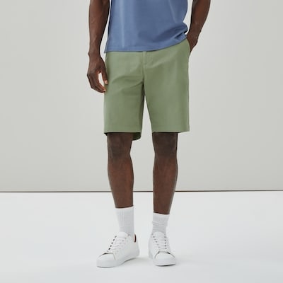 Short souple en coutil pour hommes - VERT POUSSIEREUX
