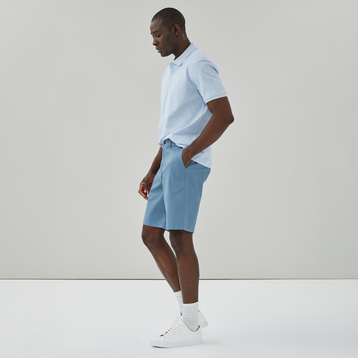 Short souple en coutil pour hommes