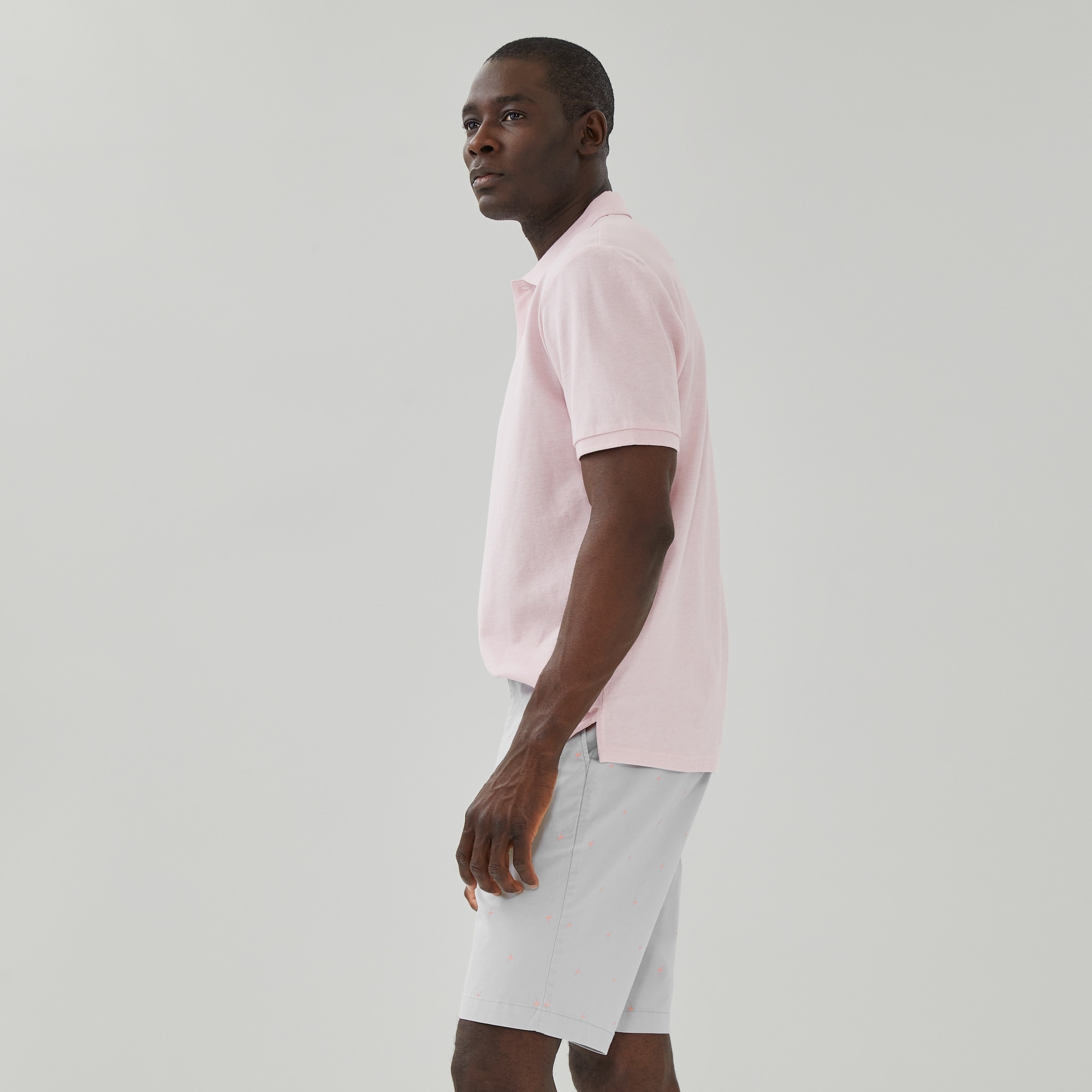 Short souple en coutil imprimé pour hommes