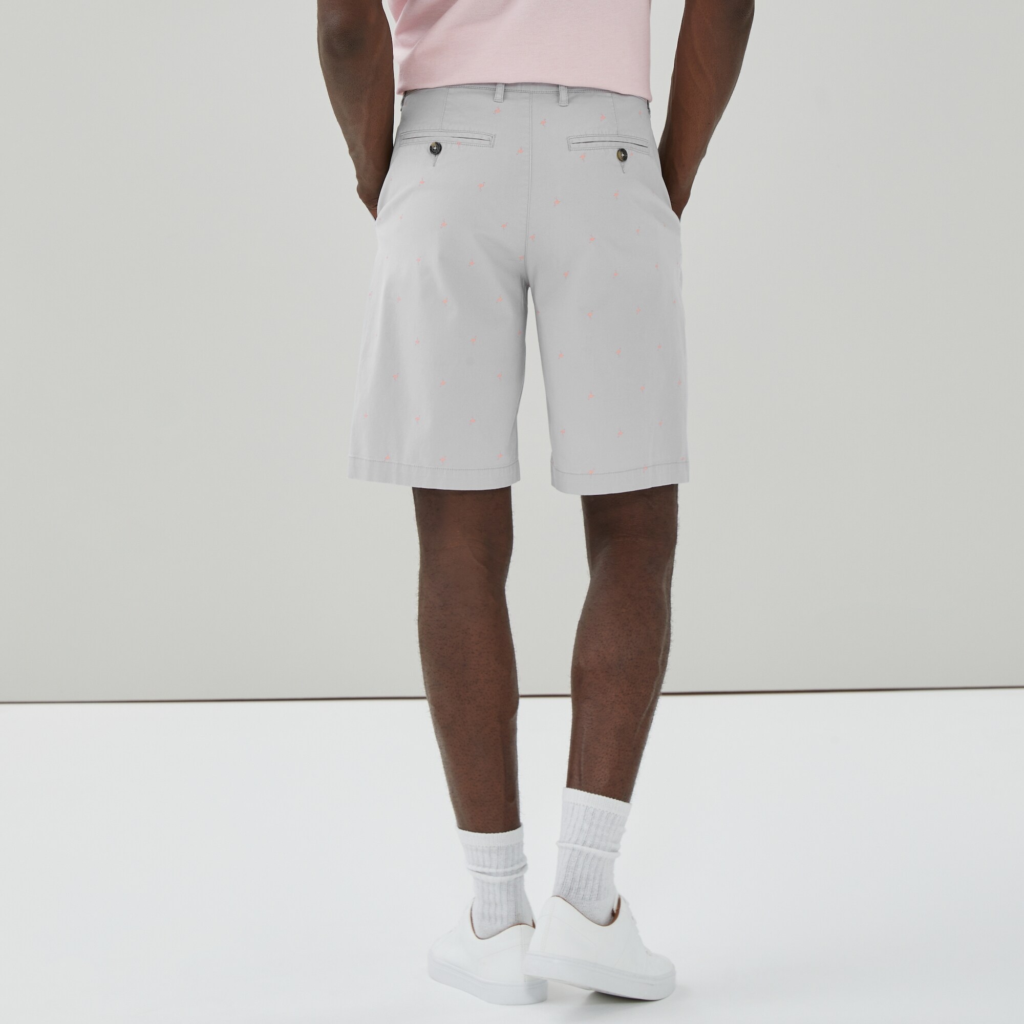Short souple en coutil imprimé pour hommes