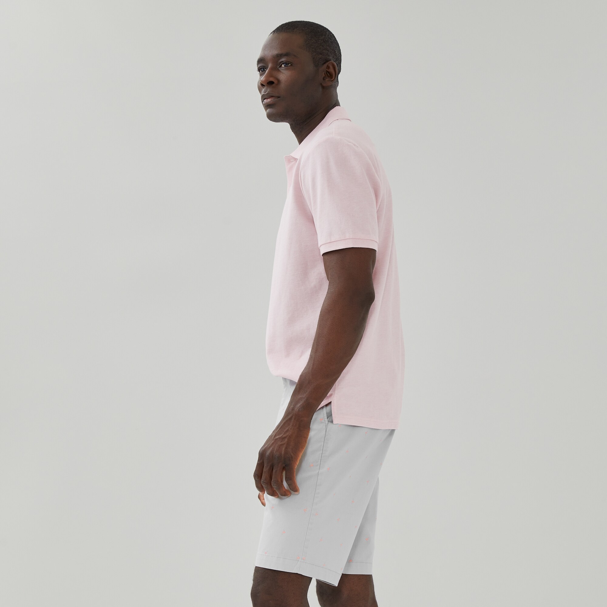 Short souple en coutil imprimé pour hommes