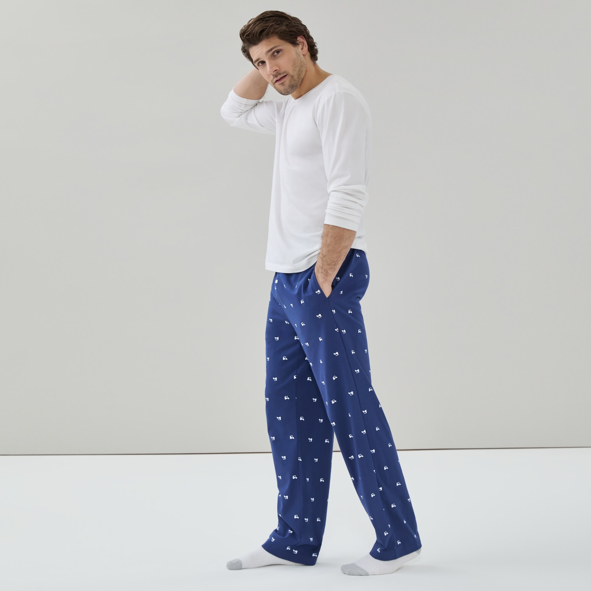 Pantalon de nuit imprimé pour hommes