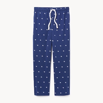 Men's Printed Sleep Pant - Dark Blue
