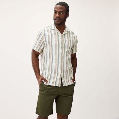 Men's Camp Collar Shirt - Cream