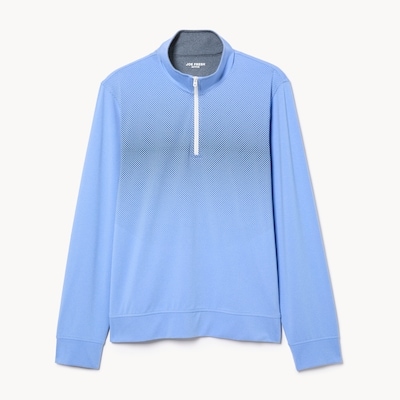 Men's Active Quarter-Zip Sweater - Light Blue Mix