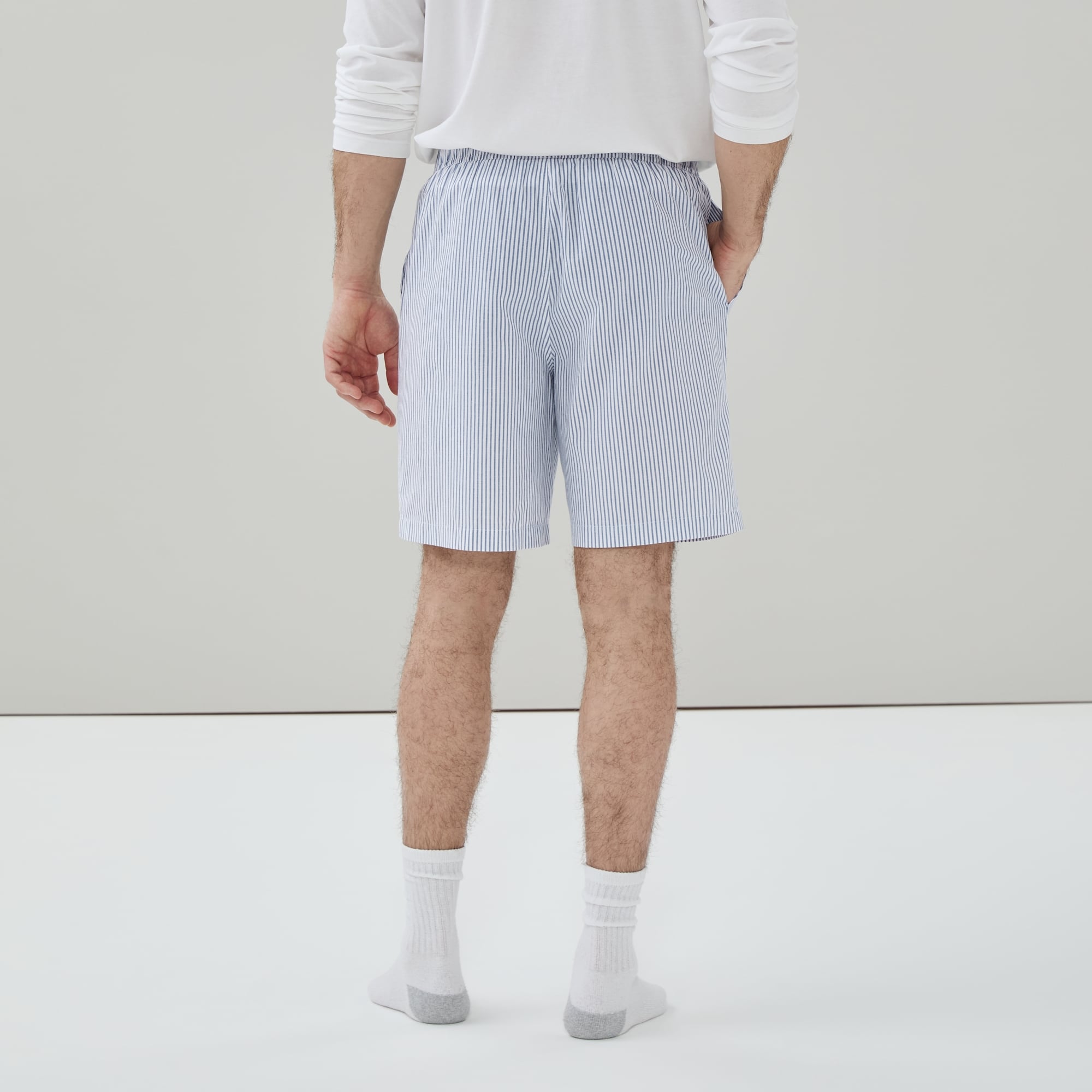 Short de nuit rayé pour hommes