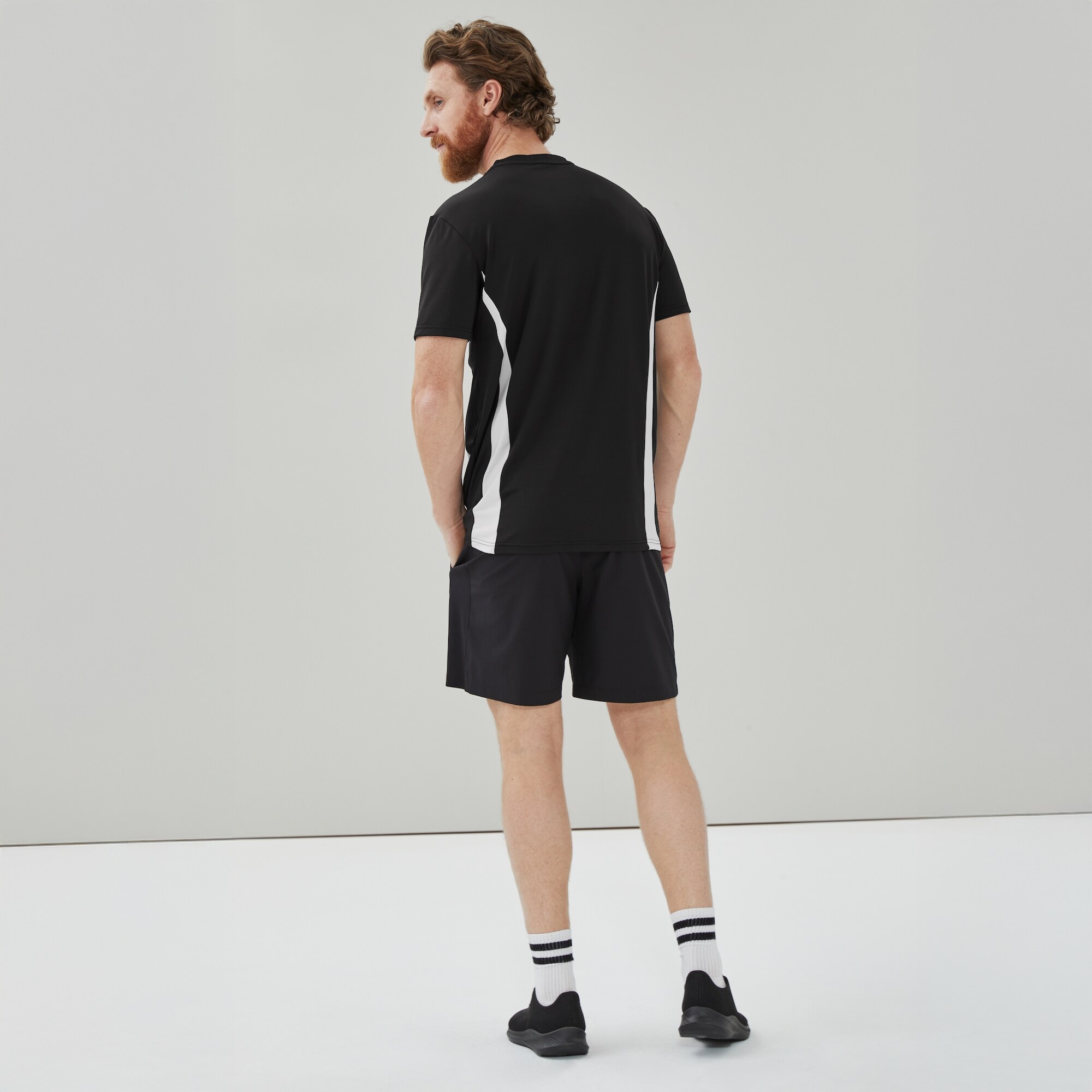 T-shirt sport à col ras du cou pour hommes