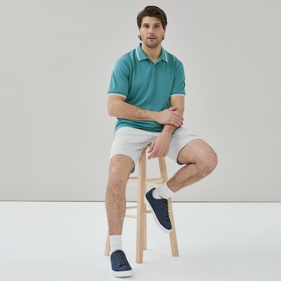 Polo sport pour hommes - Sarcelle poussiéreuse