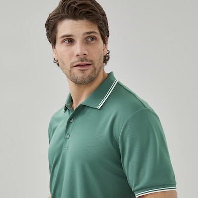 Men's Active Pique Polo - Green