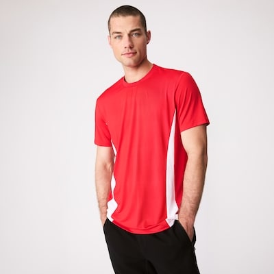 T-shirt sport à col ras du cou pour hommes - Rouge