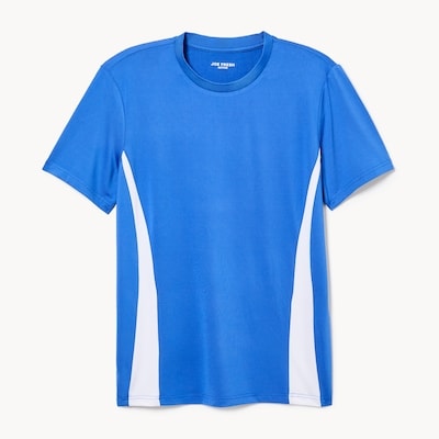 T-shirt sport à col ras du cou pour hommes - Bleu Vif
