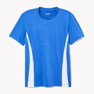 T-shirt sport à col ras du cou pour hommes - Bleu Vif