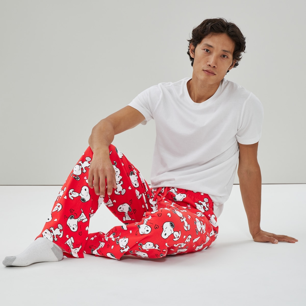 Men's Peanuts Snoopy Sleep Pant - Red