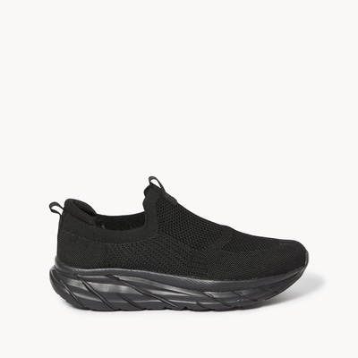 Chaussures sport sans attache pour hommes - Noir