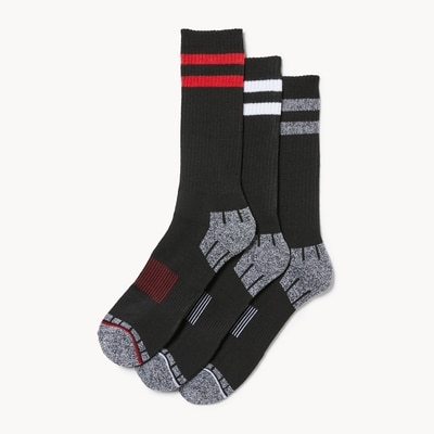 Joe Fresh Ens. de 3 paires de chaussettes tube pour hommes 1 ea, 12,00 $/1ch