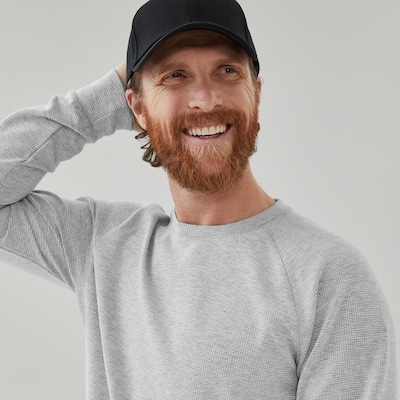 Joe Fresh Chandail en molleton gaufré col ras du cou, hommes 1 ea, 35,00 $/1ch