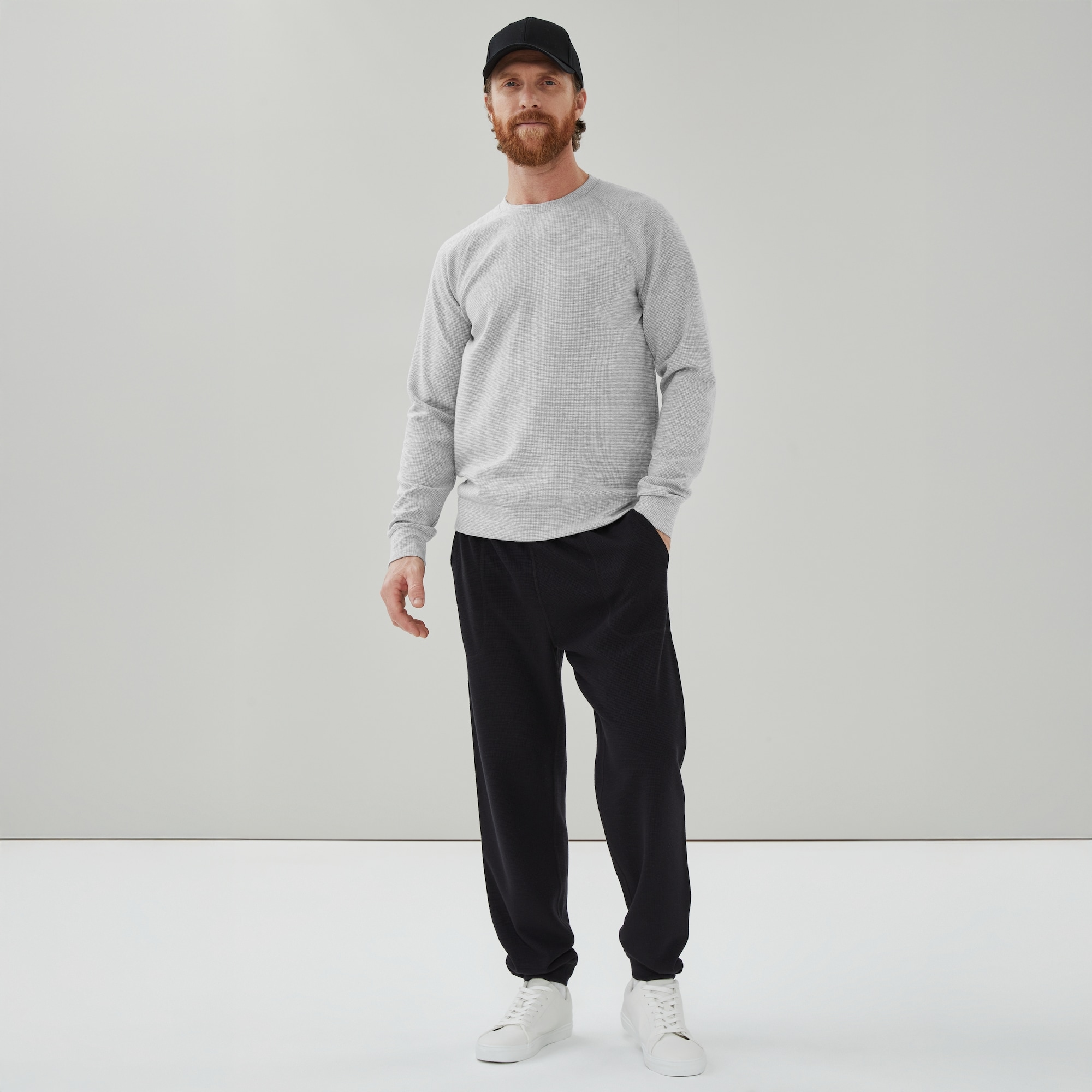 Men's Waffle Crewneck Sweatshirt