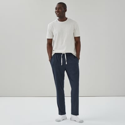 Pantalon de détente en jersey pour hommes - Mélange De Bleu Foncé