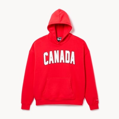Adult Canada Soccer Hoodie - Red