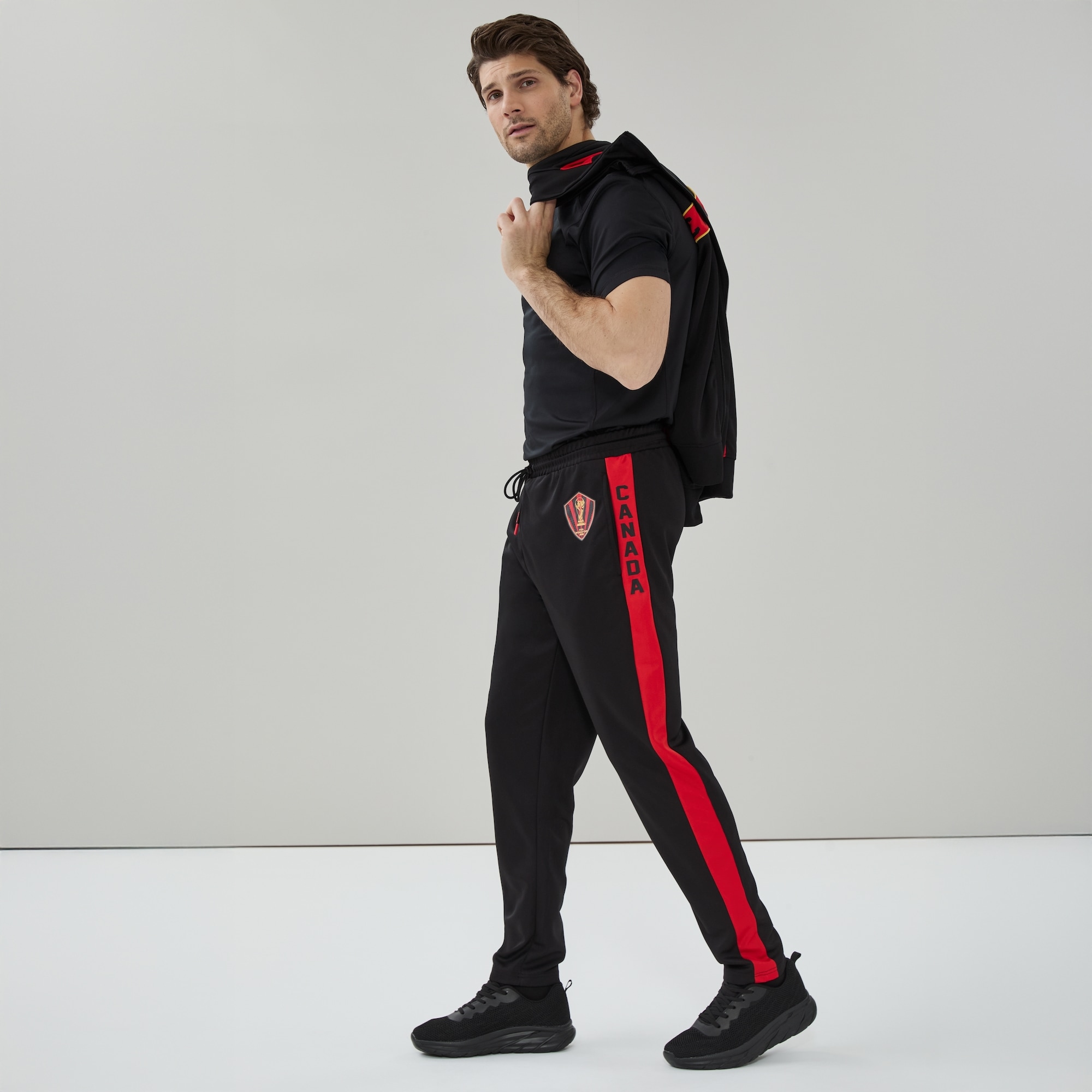 Adult FIFA World Cup 2026™ Canada Track Pant in Black from Joe Fresh