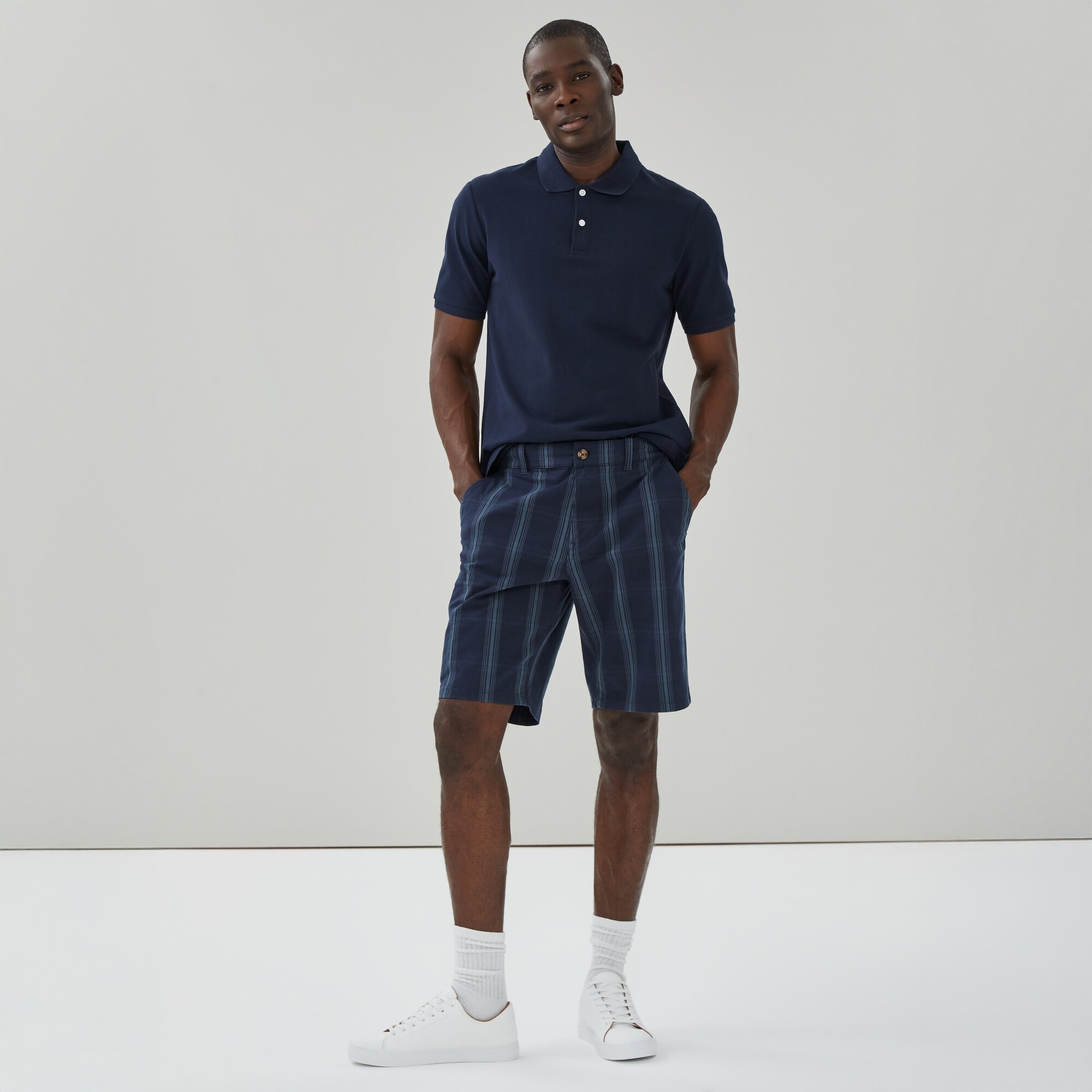 Short cargo souple imprimé pour hommes