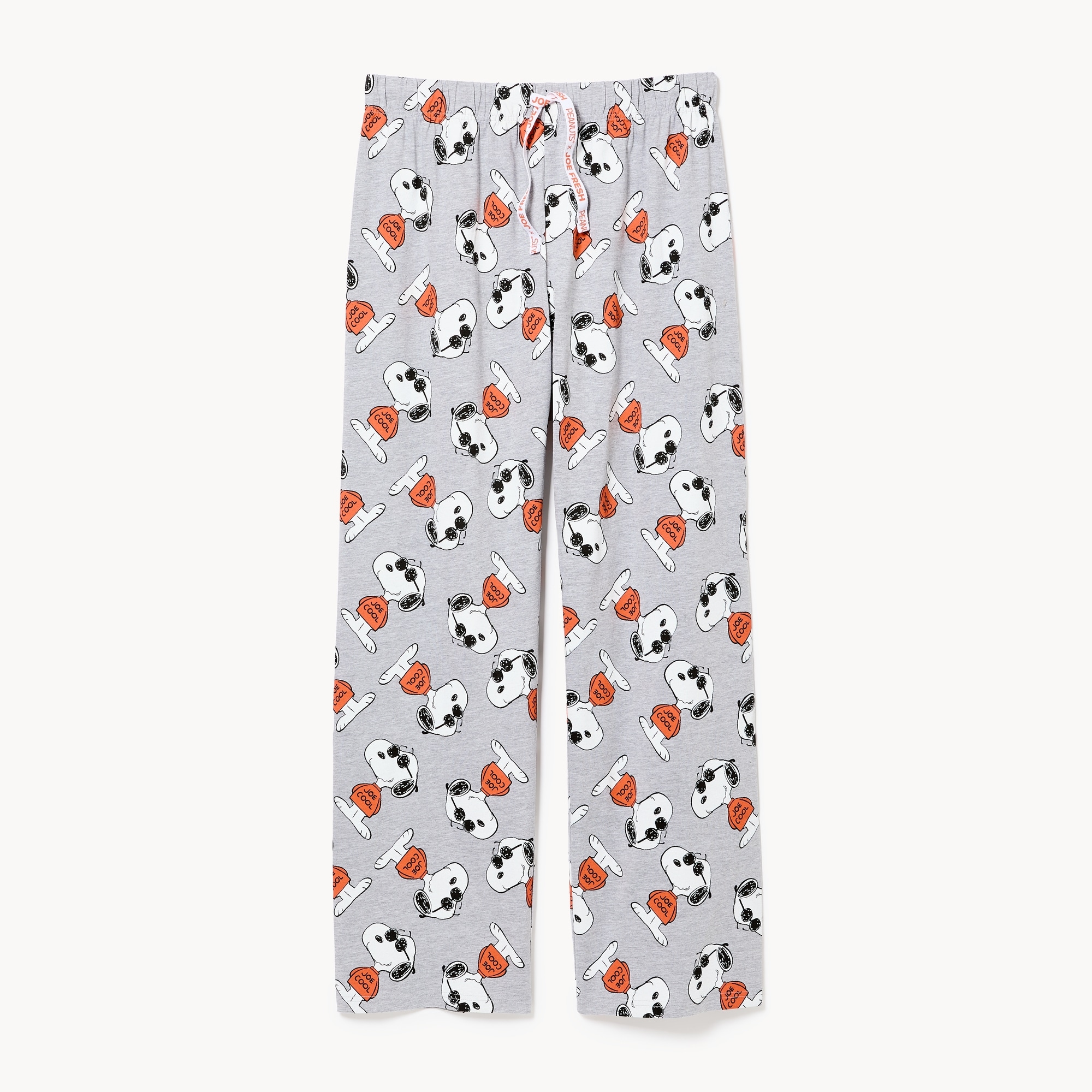 チノパン SAY! utility SLEEPING PANTS Men's Peanuts Printed Sleep Pant in Grey Mix from Joe Fresh