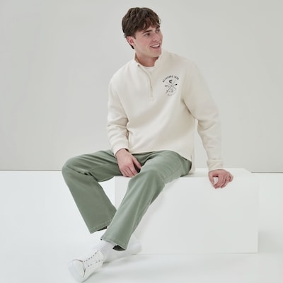 Men's Banzai Joe Quarter-Zip Sweatshirt - Cream