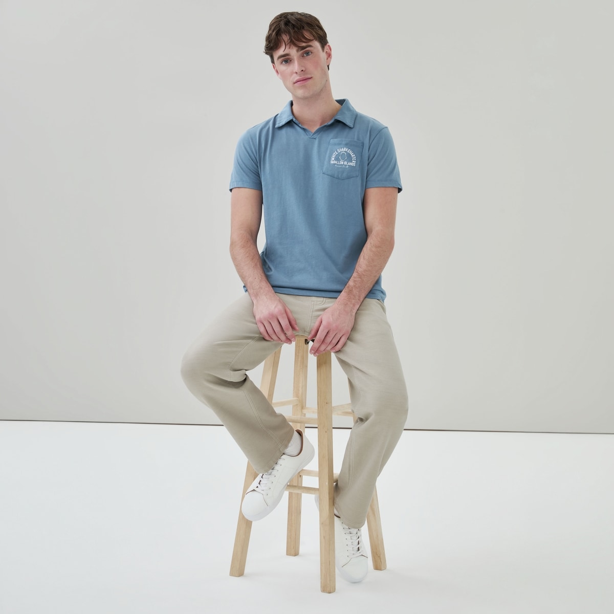 Men's Banzai Joe Graphic Polo T-Shirt - Navy Mix