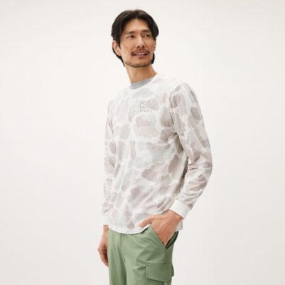 Men's Coors Light Printed Long Sleeve Top - Light Beige